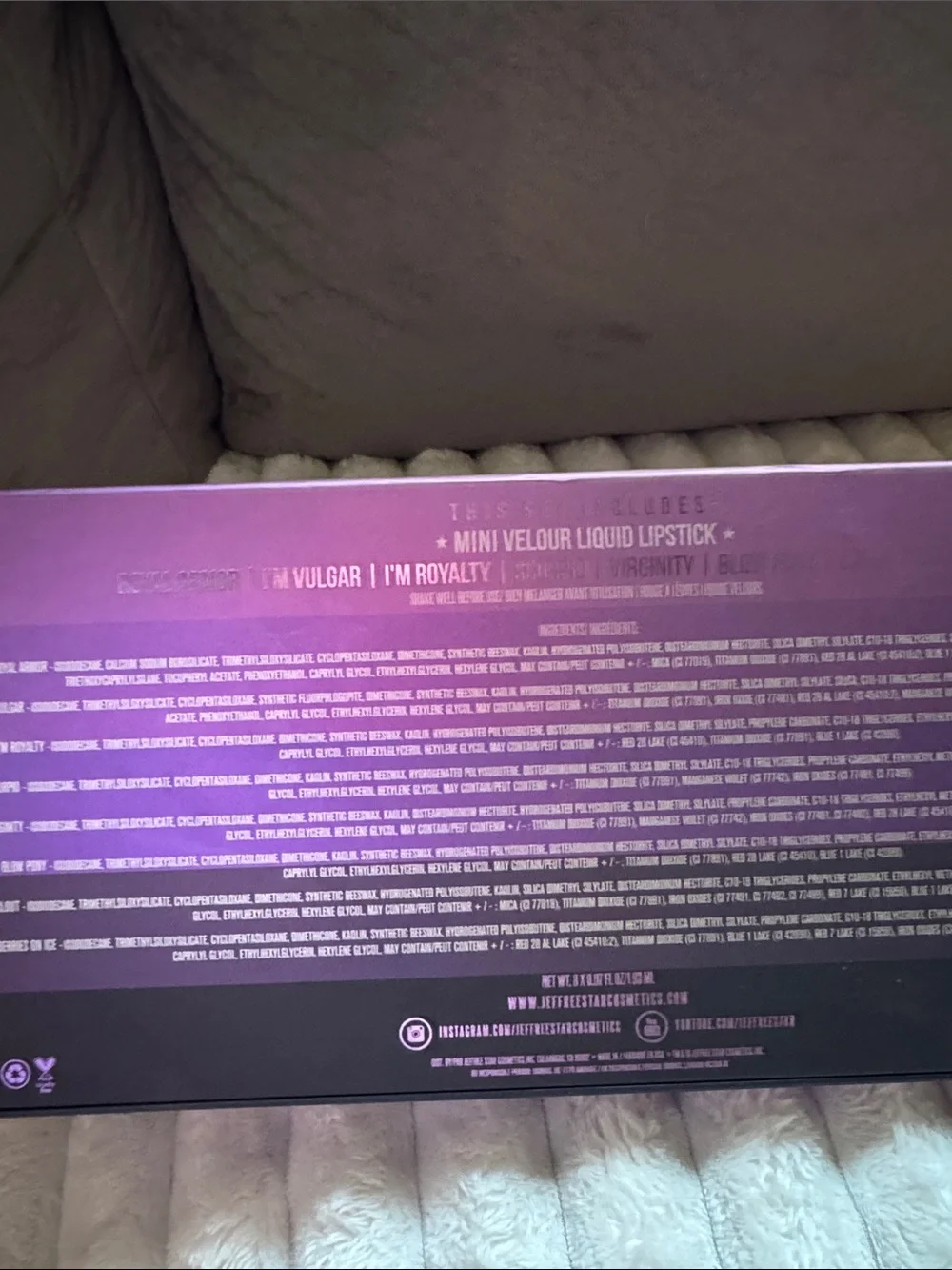 Jeffree Star QUEEN B Mini Velour Liquid Lipsticks Limited Edition Discontinued